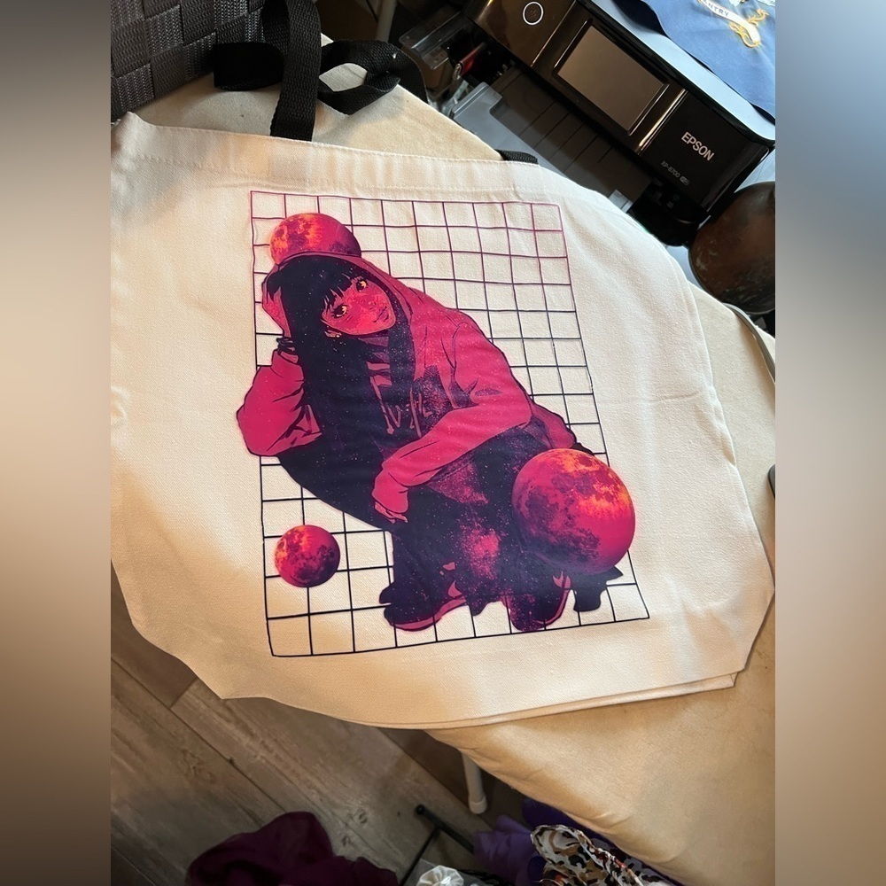 Hand Pressed Tote Bag! BN